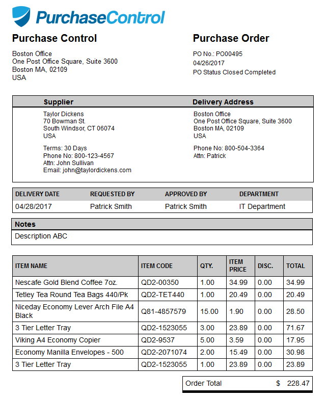 Purchase Order (PO) Process & Procedures  PurchaseControl