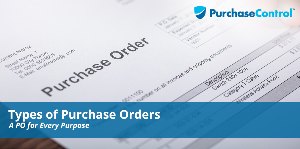 Page Title-Types of Purchase Orders