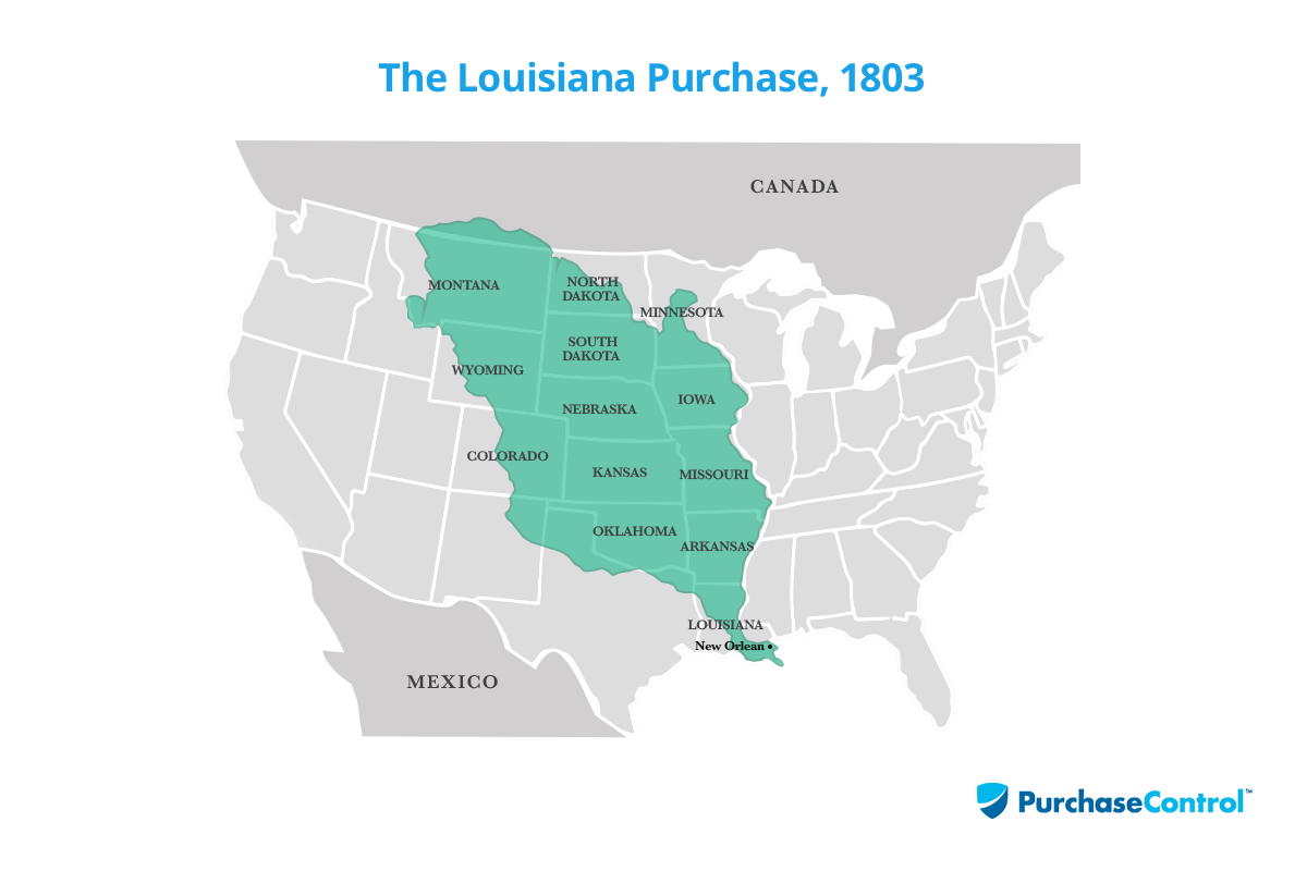 Map Of The Louisiana Purchase